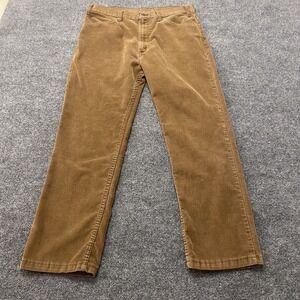 Vintage 70s 80s Levis Corduroy Pants Mens 34x28 Faded Brown Cords Retro Workwear